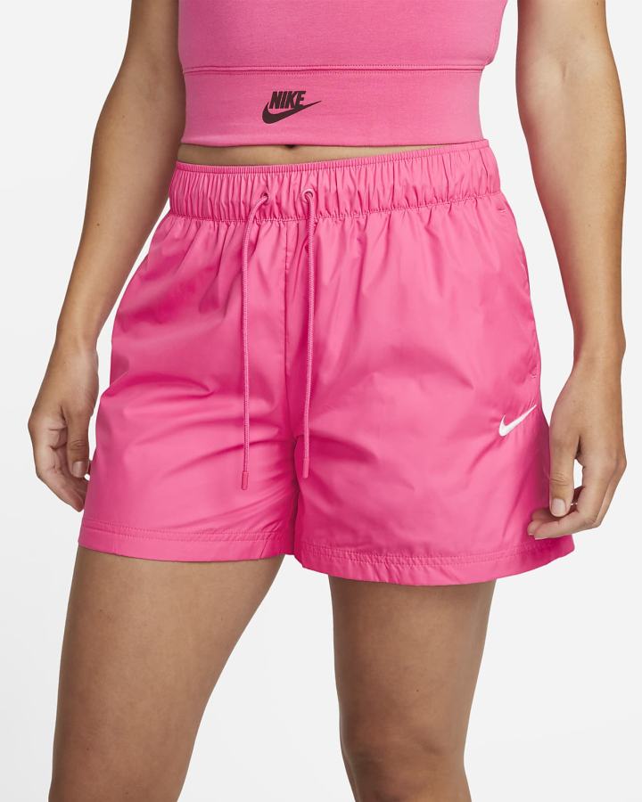 Pantalones Cortos Nike Sportswear Essentials Repel Mid-Rise Mujer Blancas | VPCIQ-3618
