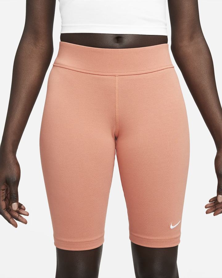 Pantalones Cortos Nike Sportswear Essential Mid-Rise Bike Mujer Blancas | WJRFN-8029