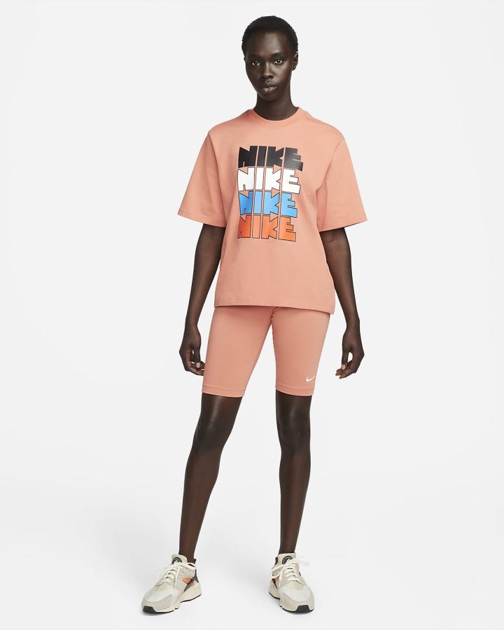 Pantalones Cortos Nike Sportswear Essential Mid-Rise Bike Mujer Blancas | WJRFN-8029