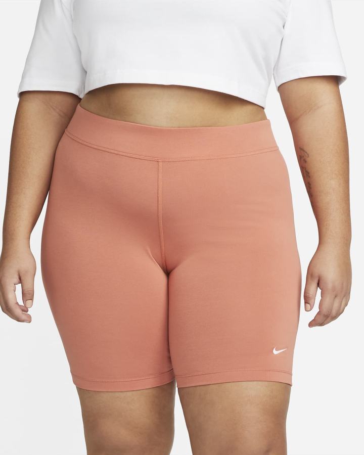 Pantalones Cortos Nike Sportswear Essential Mid-Rise Bike Mujer Blancas | WUDSB-6971