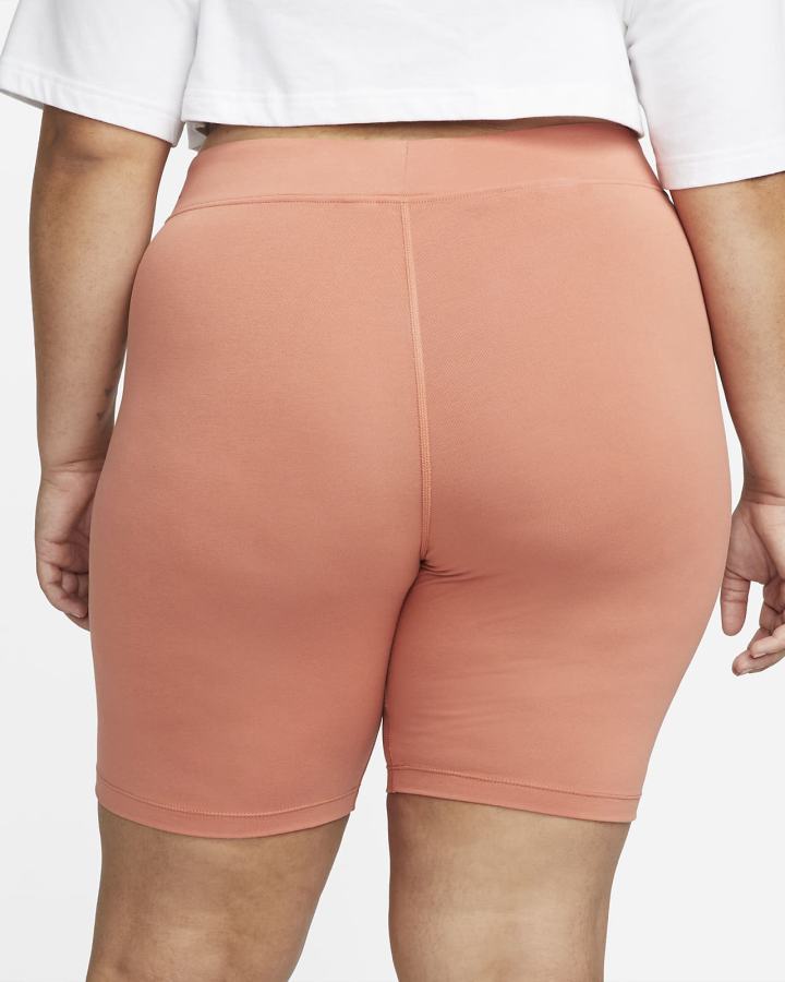 Pantalones Cortos Nike Sportswear Essential Mid-Rise Bike Mujer Blancas | WUDSB-6971