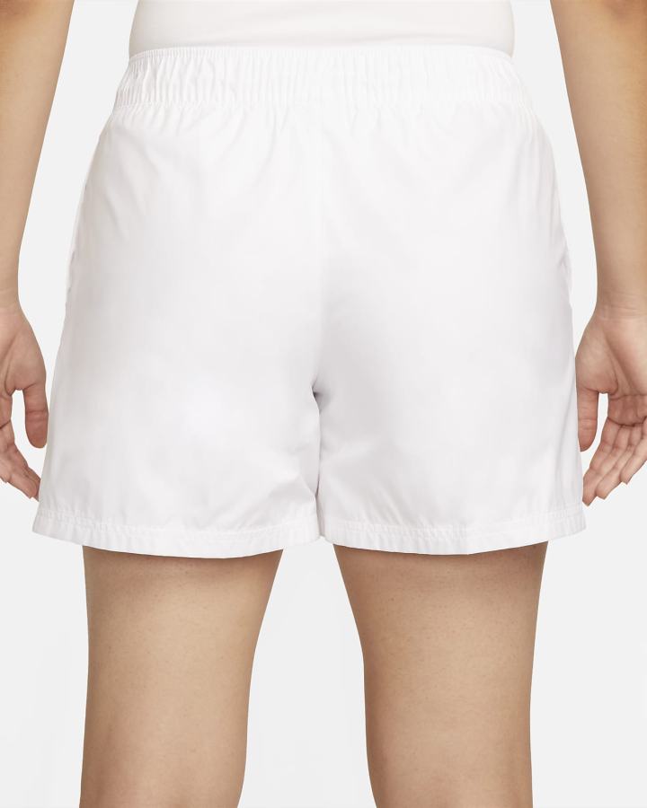 Pantalones Cortos Nike Sportswear Essentials Repel Mid-Rise Mujer Blancas Negras | YUSKV-2798