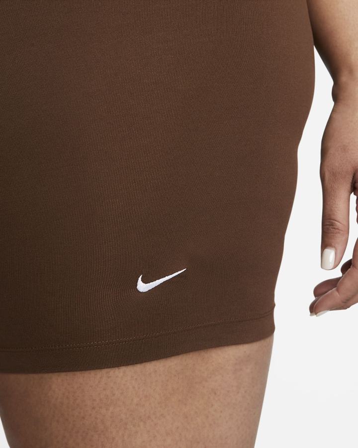 Pantalones Cortos Nike Sportswear Essential Mid-Rise Bike Mujer Blancas | ZYIJQ-1857