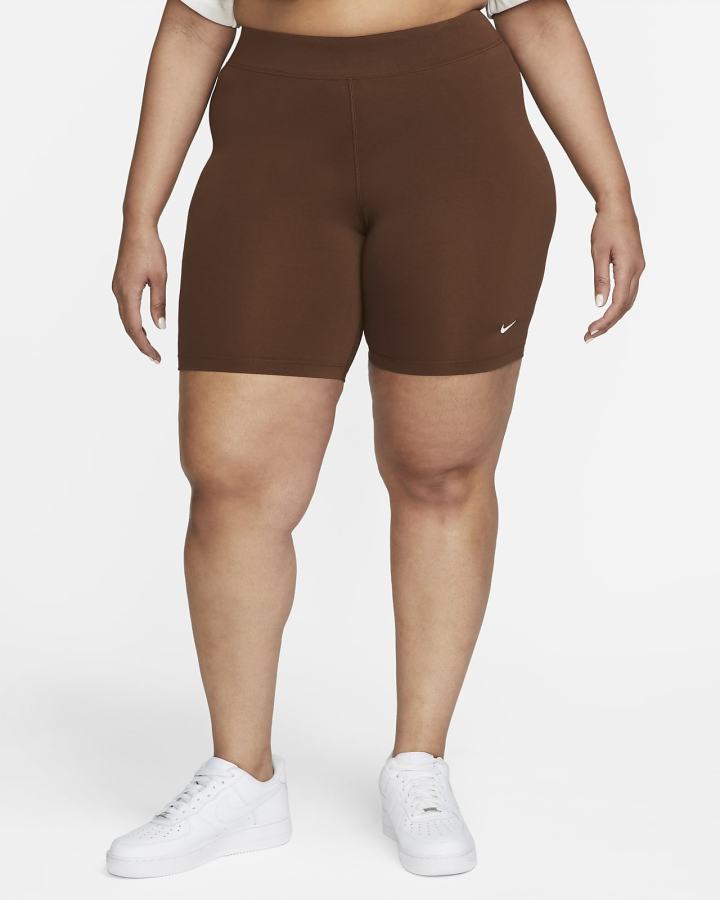 Pantalones Cortos Nike Sportswear Essential Mid-Rise Bike Mujer Blancas | ZYIJQ-1857