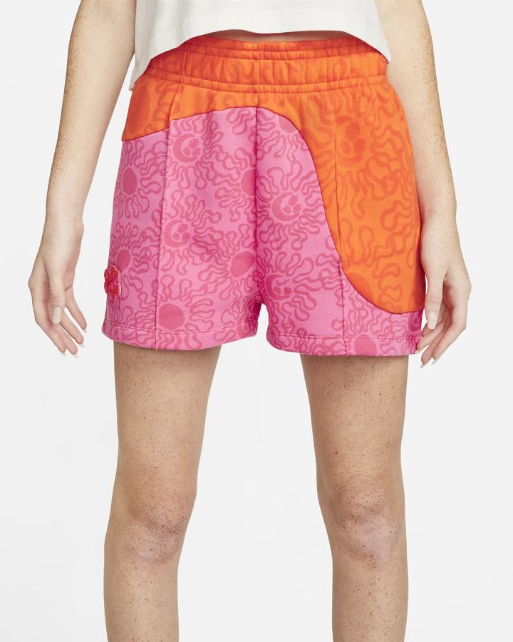 Pantalones Cortos Nike Sportswear Fleece Mujer Naranjas | NMWHQ-6702