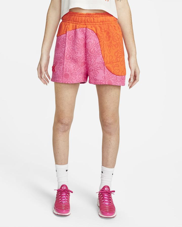 Pantalones Cortos Nike Sportswear Fleece Mujer Naranjas | NMWHQ-6702