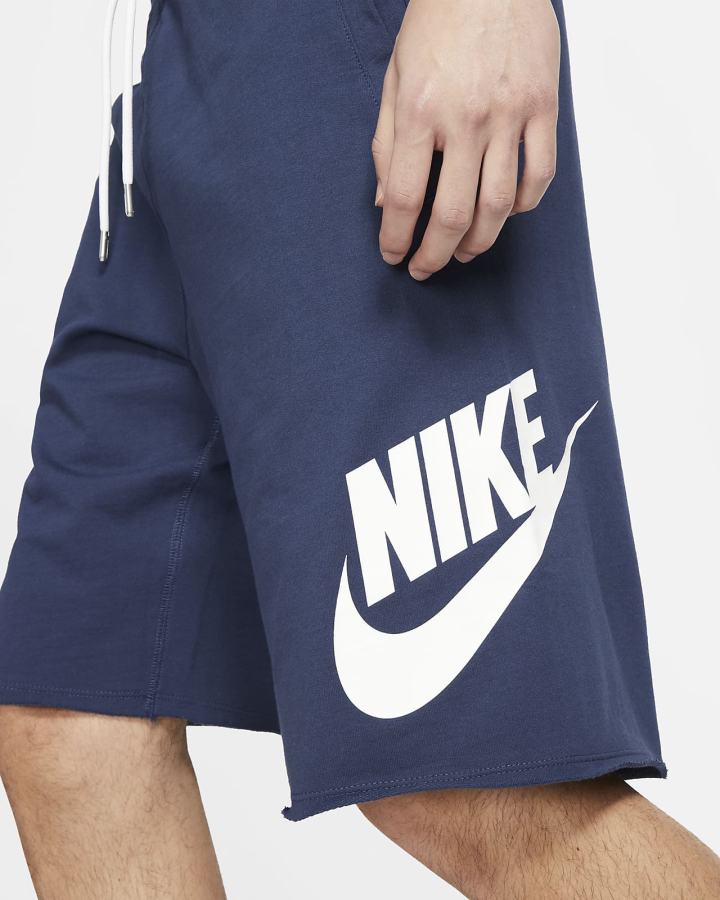 Pantalones Cortos Nike Sportswear Hombre Azul Marino Blancas | MREPI-6921