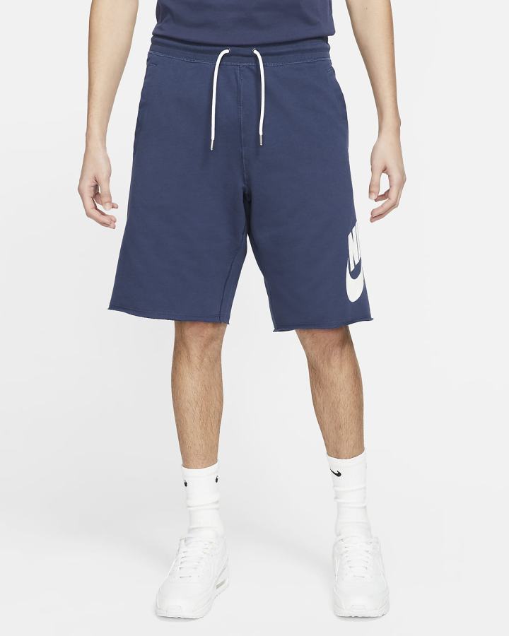 Pantalones Cortos Nike Sportswear Hombre Azul Marino Blancas | MREPI-6921