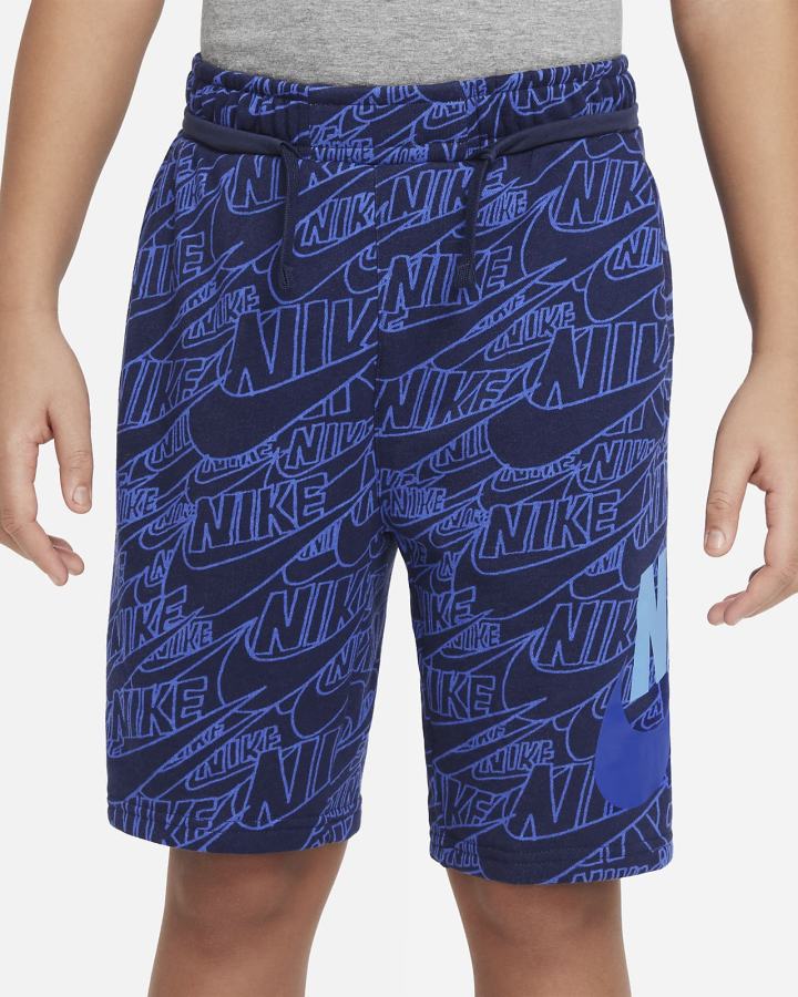 Pantalones Cortos Nike Sportswear Kids French Terry Niño Azul Marino | AWJDN-4296