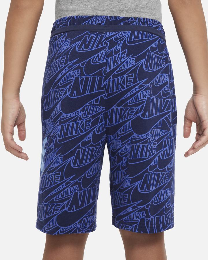 Pantalones Cortos Nike Sportswear Kids French Terry Niño Azul Marino | AWJDN-4296