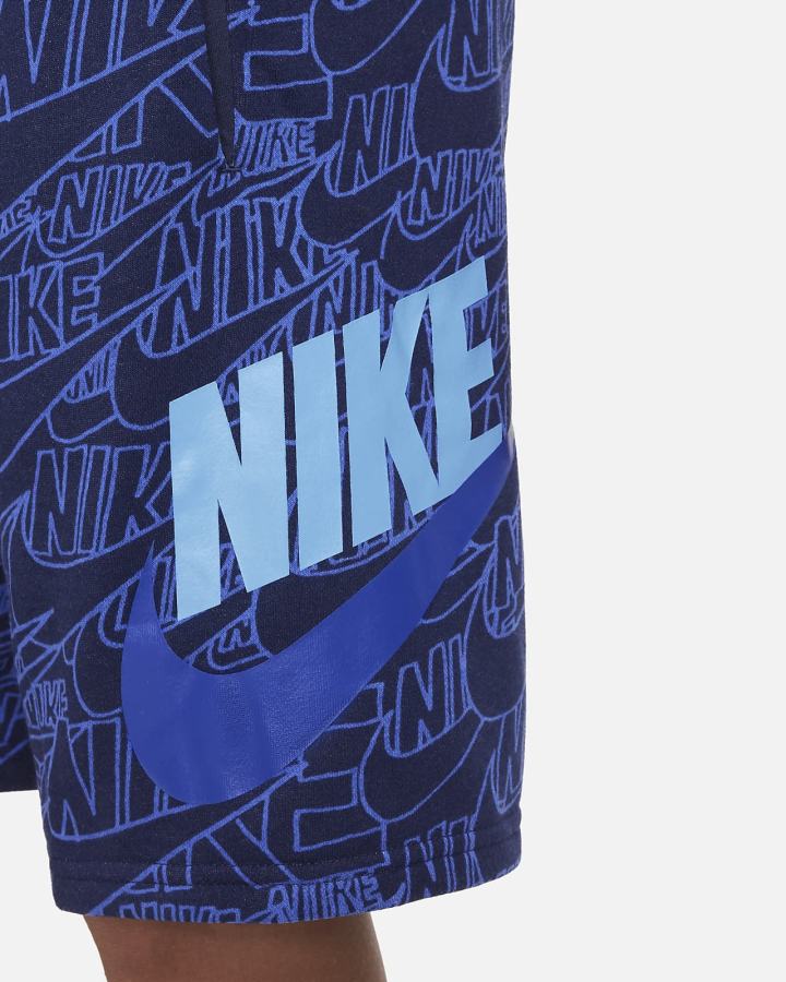 Pantalones Cortos Nike Sportswear Kids French Terry Niño Azul Marino | AWJDN-4296