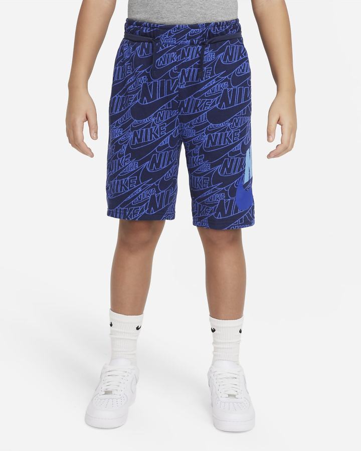Pantalones Cortos Nike Sportswear Kids French Terry Niño Azul Marino | AWJDN-4296