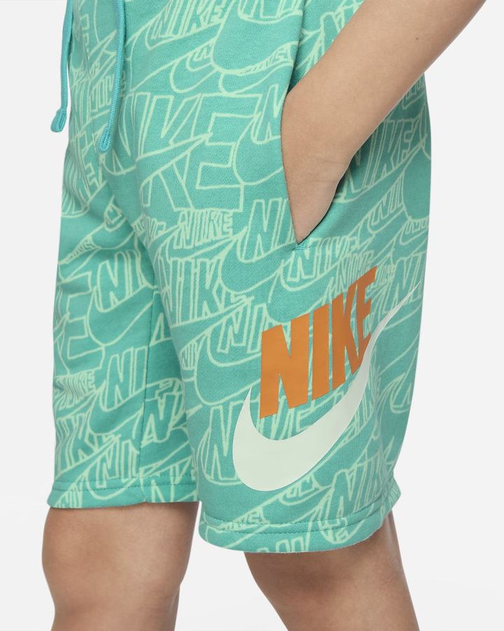 Pantalones Cortos Nike Sportswear Kids French Terry Niño Turquesa | OFTKA-0649