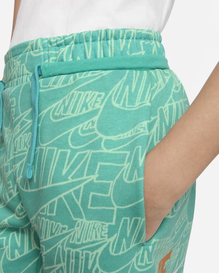 Pantalones Cortos Nike Sportswear Kids French Terry Niño Turquesa | OFTKA-0649