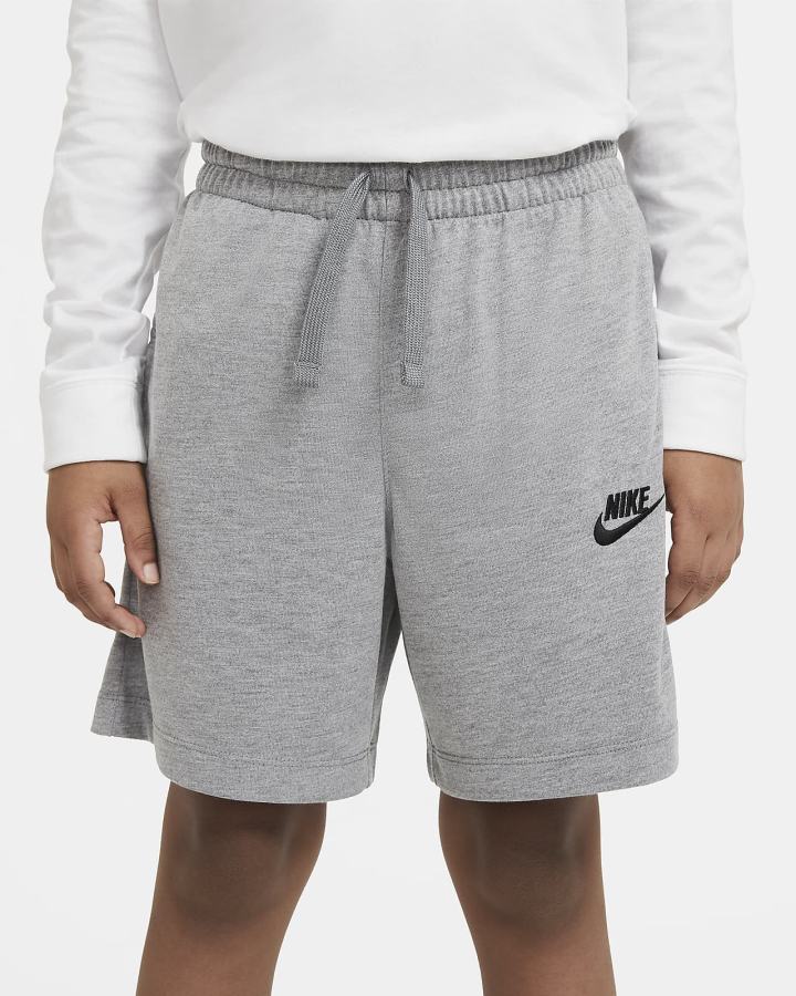 Pantalones Cortos Nike Sportswear Kids Niño Gris Oscuro Negras | HGSAJ-3625