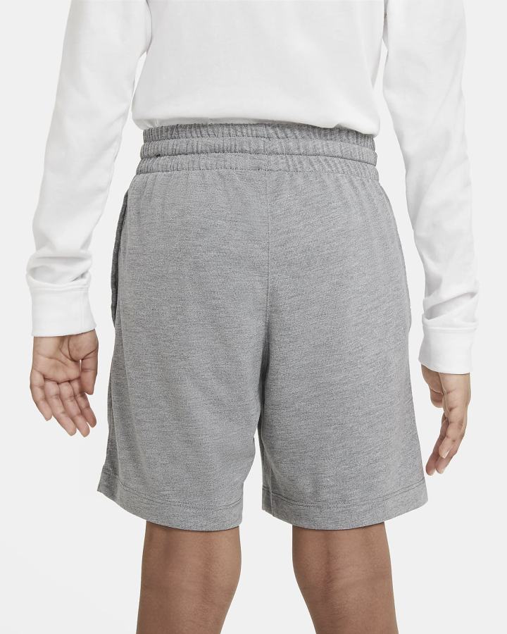Pantalones Cortos Nike Sportswear Kids Niño Gris Oscuro Negras | HGSAJ-3625