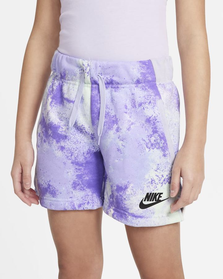 Pantalones Cortos Nike Sportswear Kids Niña Moradas | HOVEX-4502