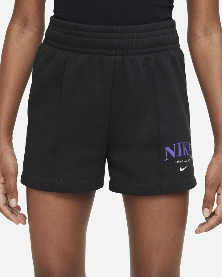 Pantalones Cortos Nike Sportswear Kids Niña Negras | IQZEA-6825