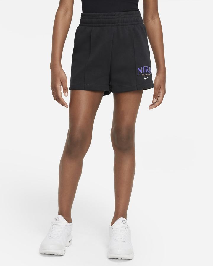 Pantalones Cortos Nike Sportswear Kids Niña Negras | IQZEA-6825