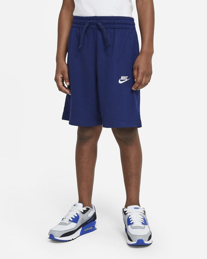 Pantalones Cortos Nike Sportswear Kids Niño Azules Blancas | JLTER-1738