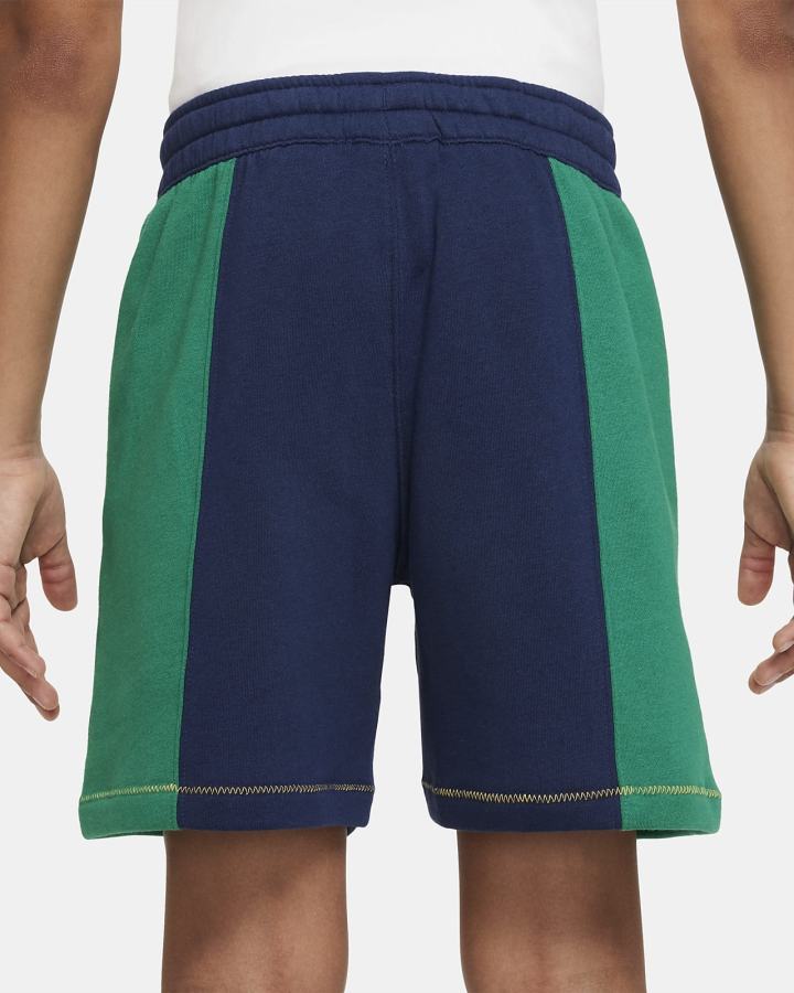 Pantalones Cortos Nike Sportswear Kids Niño Azul Marino Amarillo | NZHKF-6185