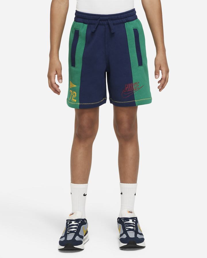 Pantalones Cortos Nike Sportswear Kids Niño Azul Marino Amarillo | NZHKF-6185