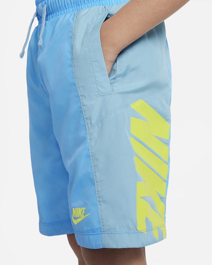 Pantalones Cortos Nike Sportswear Kids Niño Azules Verde | VXBSI-4375