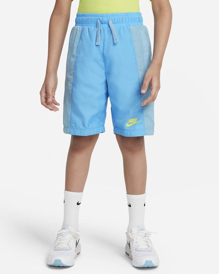 Pantalones Cortos Nike Sportswear Kids Niño Azules Verde | VXBSI-4375