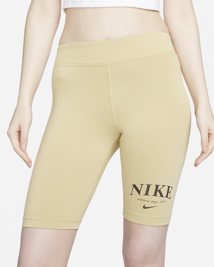 Pantalones Cortos Nike Sportswear Mid-Rise Bike Mujer Marrones Chocolate Oscuro | OWGCT-5248
