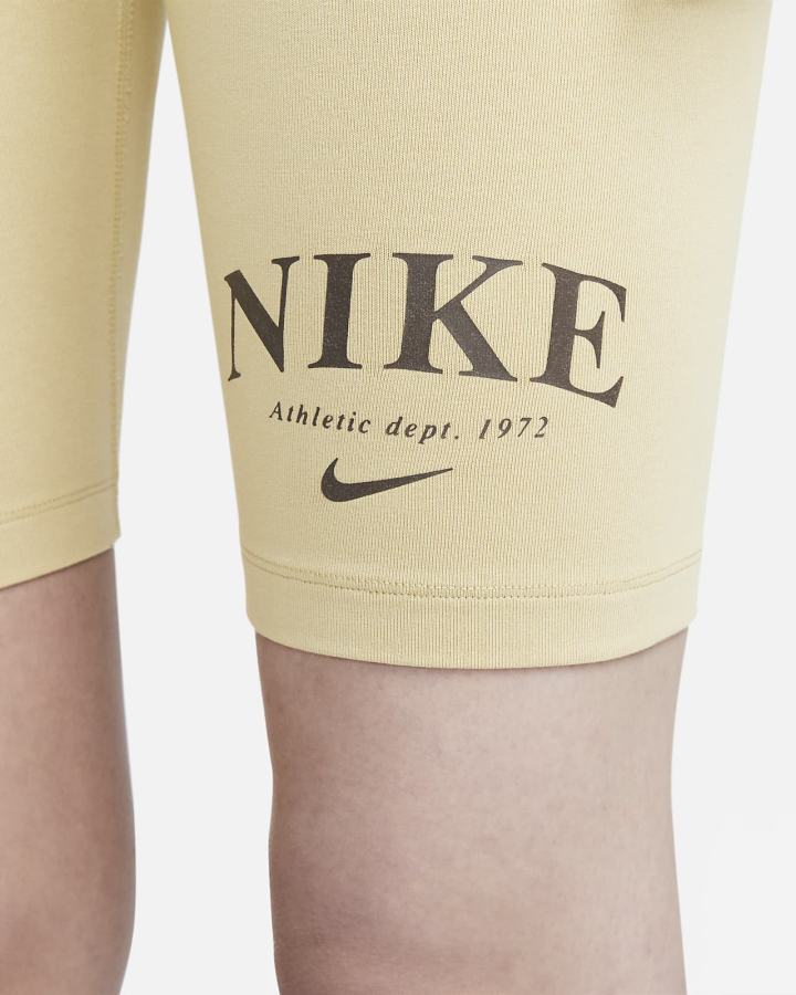 Pantalones Cortos Nike Sportswear Mid-Rise Bike Mujer Marrones Chocolate Oscuro | OWGCT-5248