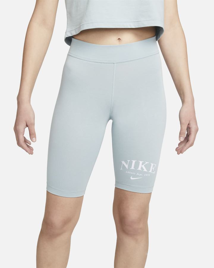 Pantalones Cortos Nike Sportswear Mid-Rise Bike Mujer Blancas | XBZLN-6873