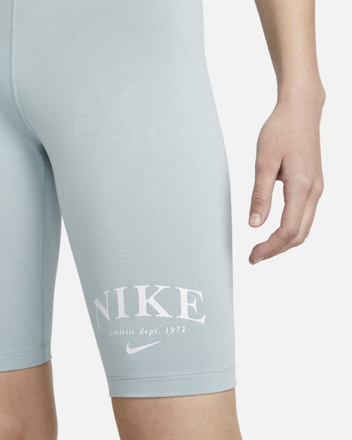 Pantalones Cortos Nike Sportswear Mid-Rise Bike Mujer Blancas | XBZLN-6873