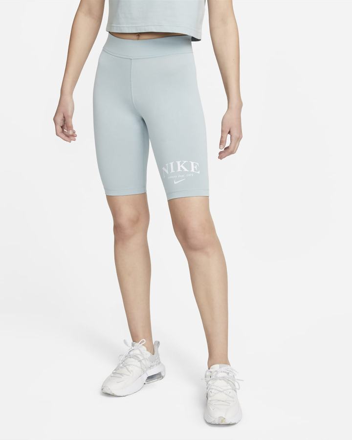 Pantalones Cortos Nike Sportswear Mid-Rise Bike Mujer Blancas | XBZLN-6873