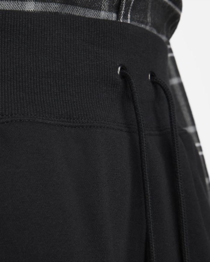 Pantalones Cortos Nike Sportswear Phoenix Fleece High-Waisted Loose-Fit Mujer Negras | KBARU-3816