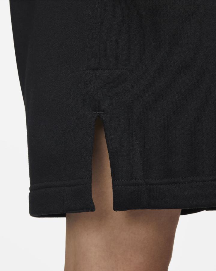 Pantalones Cortos Nike Sportswear Phoenix Fleece High-Waisted Loose-Fit Mujer Negras | KBARU-3816