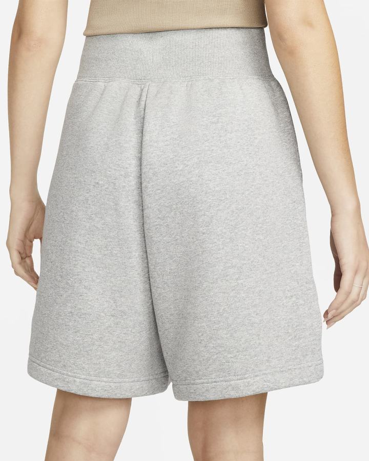 Pantalones Cortos Nike Sportswear Phoenix Fleece High-Waisted Loose-Fit Mujer Gris Oscuro | YSPUF-3180