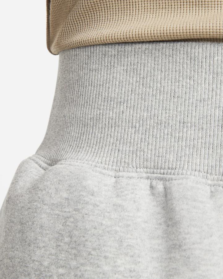 Pantalones Cortos Nike Sportswear Phoenix Fleece High-Waisted Loose-Fit Mujer Gris Oscuro | YSPUF-3180