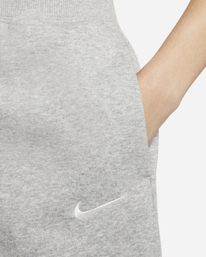 Pantalones Cortos Nike Sportswear Phoenix Fleece High-Waisted Loose-Fit Mujer Gris Oscuro | YSPUF-3180