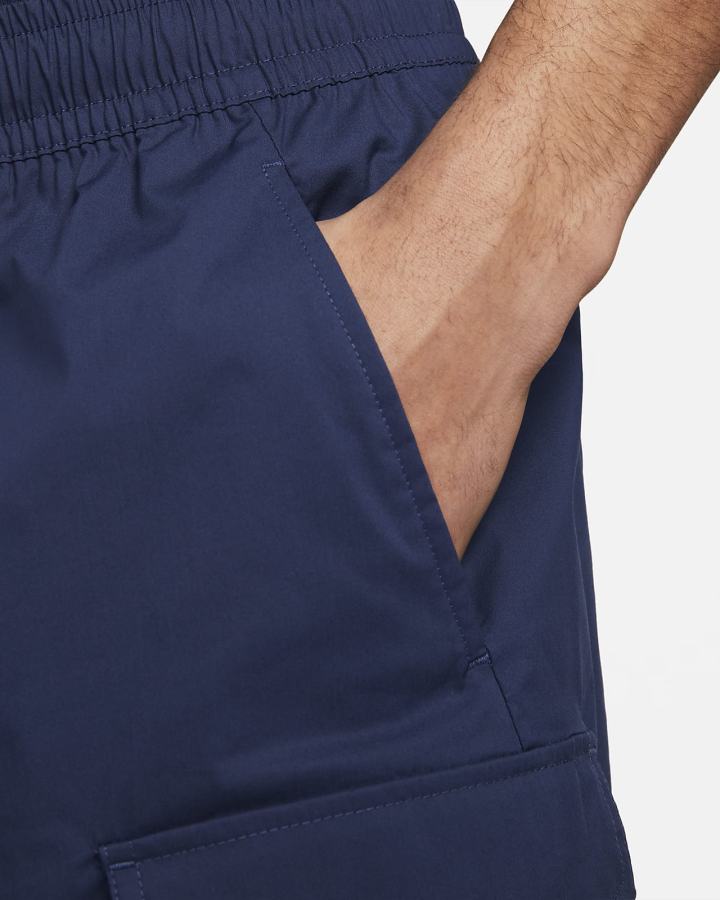Pantalones Cortos Nike Sportswear Sport Essentials Woven Unlined Utility Hombre Azul Marino Blancas | ENDOR-4391
