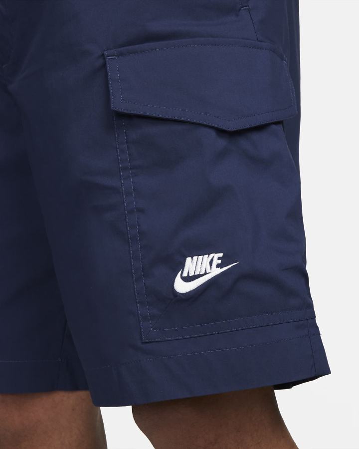 Pantalones Cortos Nike Sportswear Sport Essentials Woven Unlined Utility Hombre Azul Marino Blancas | ENDOR-4391