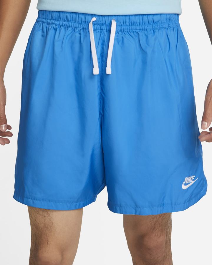 Pantalones Cortos Nike Sportswear Sport Essentials Woven Lined Flow Hombre Azules Claro Blancas | EQKTU-9486