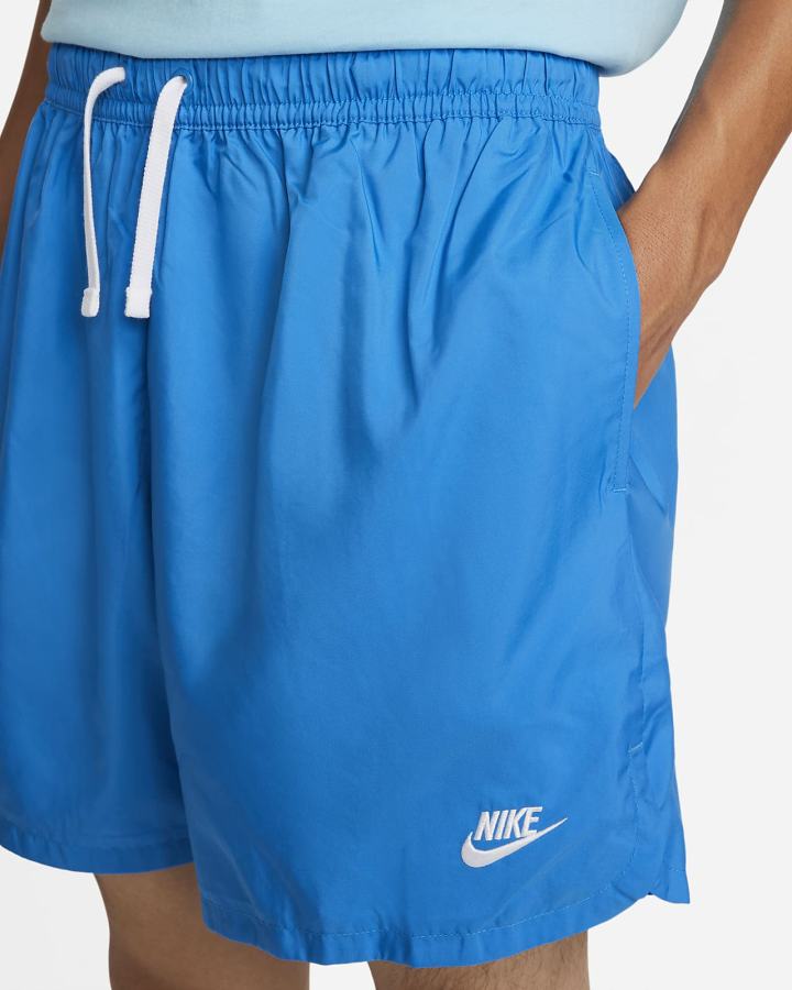 Pantalones Cortos Nike Sportswear Sport Essentials Woven Lined Flow Hombre Azules Claro Blancas | EQKTU-9486