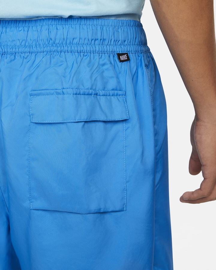 Pantalones Cortos Nike Sportswear Sport Essentials Woven Lined Flow Hombre Azules Claro Blancas | EQKTU-9486