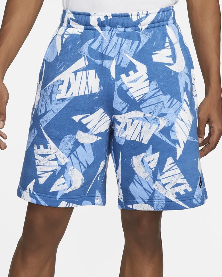 Pantalones Cortos Nike Sportswear Sport Essentials+ Allover Print Hombre Azules Oscuro Negras | GZFXU-0586