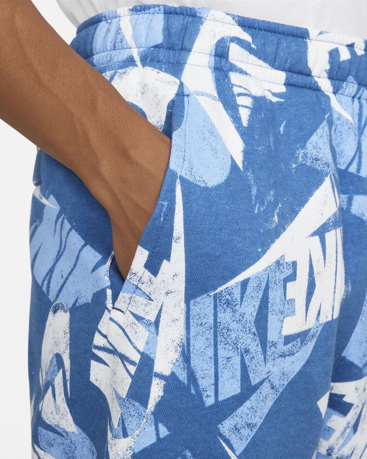 Pantalones Cortos Nike Sportswear Sport Essentials+ Allover Print Hombre Azules Oscuro Negras | GZFXU-0586