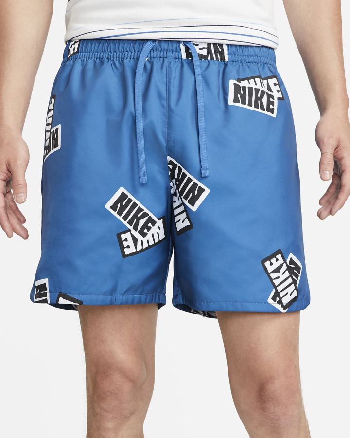 Pantalones Cortos Nike Sportswear Sport Essentials+ Flow Hombre Azules Oscuro Blancas | KDOIL-3489