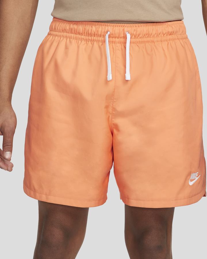 Pantalones Cortos Nike Sportswear Sport Essentials Woven Lined Flow Hombre Naranjas Blancas | KFACX-3706