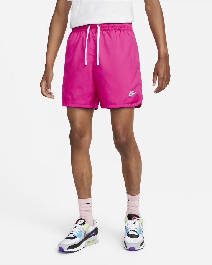 Pantalones Cortos Nike Sportswear Sport Essentials Woven Lined Flow Hombre Rosas | NTOAQ-3571