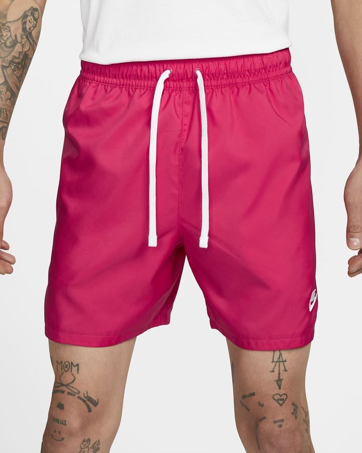 Pantalones Cortos Nike Sportswear Sport Essentials Woven Lined Flow Hombre Rosas Blancas | SIEXR-2943