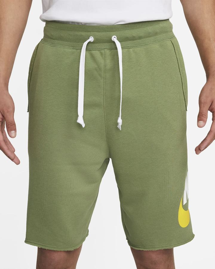 Pantalones Cortos Nike Sportswear Sport Essentials French Terry Alumni Hombre Verde | STLMP-4215